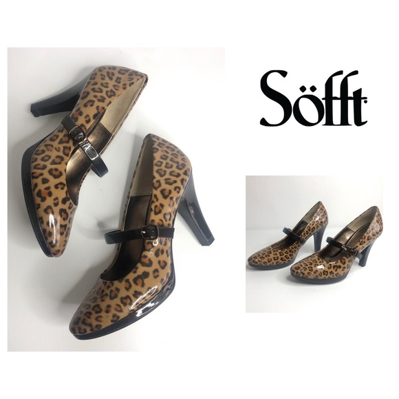 Sofft Shoes - Sofft Rieta Leopard Animal Print Mary Jane Heels